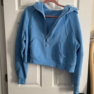 Blue Lululemon Scuba Zip-Up Hoodie